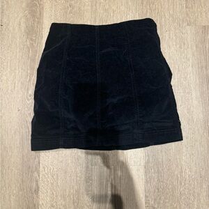 Free People Black Mini Skirt